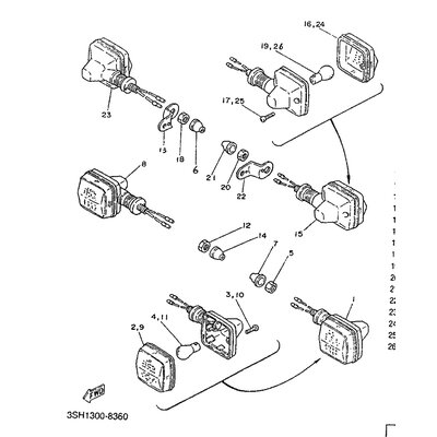 VORDERER BLINKER KOMPL. 1