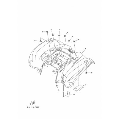 REAR FENDER ASSY