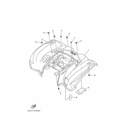 REAR FENDER ASSY