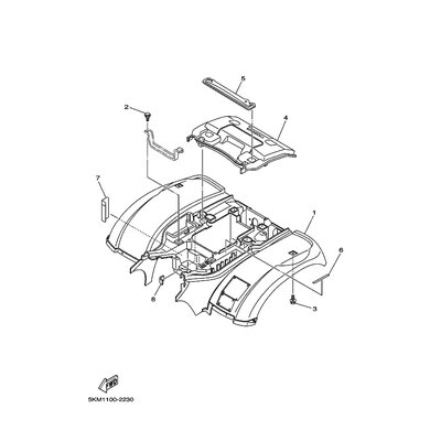 Yamaha Teil 5KMW216B0000