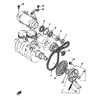 CHAIN,STARTER (371) 219HT-8