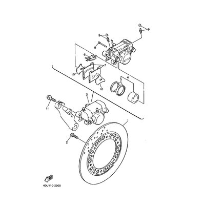 BREMSSATTEL KOMPL., HINTEN