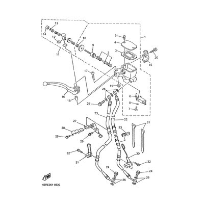 HALTER, BREMSSCHLAUCH 1