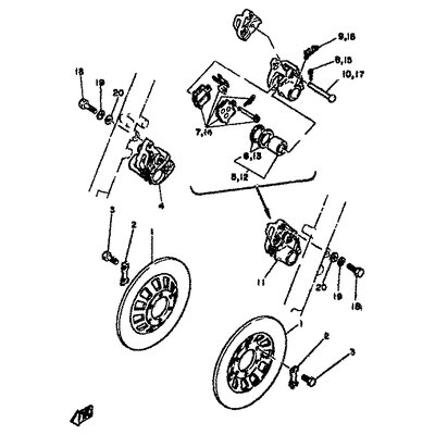 BREMSSATTEL-DICHTUNGSSATZ