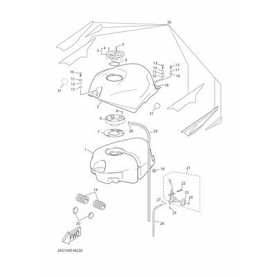 Yamaha Teil 5WXF411X00PC