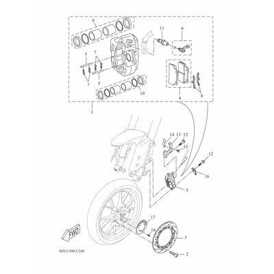 HALTER, BREMSSCHLAUCH