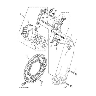 HALTER, BREMSSCHLAUCH 1