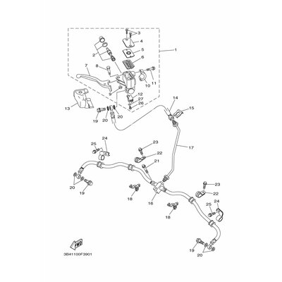 HALTER, BREMSSCHLAUCH 2