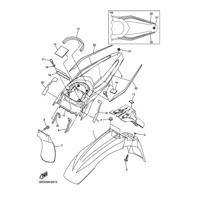 Yamaha Teil 3C52411B0000