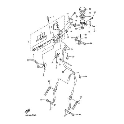 HALTER, BREMSSCHLAUCH