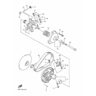 Yamaha Teil 8FP176050000