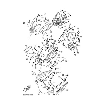 Yamaha Teil 3C6F83BP0000