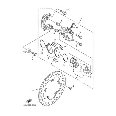 BREMSSATTEL KOMPL.(L)