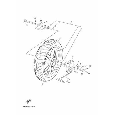 Yamaha Teil 9456X0613700