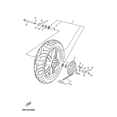 Yamaha Teil 9456X0613800