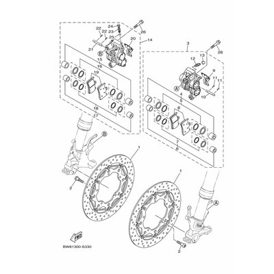 BREMSSATTEL KOMPL.(L)