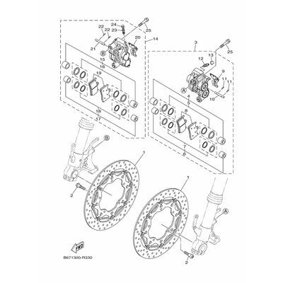 BREMSSATTEL KOMPL.(R)