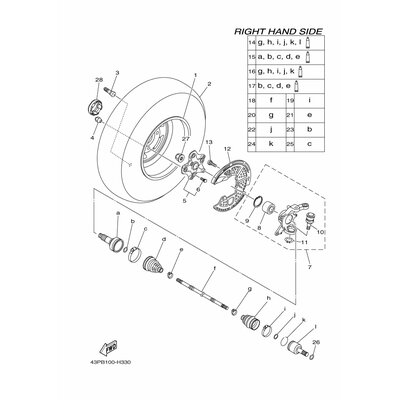 Yamaha Teil 3B42530B0000