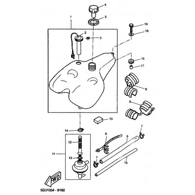 BENZINTANK INKL. SENDER