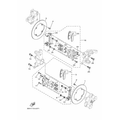 BREMSSATTEL KOMPL.(L)