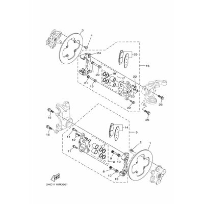 BREMSSATTEL KOMPL.(L)