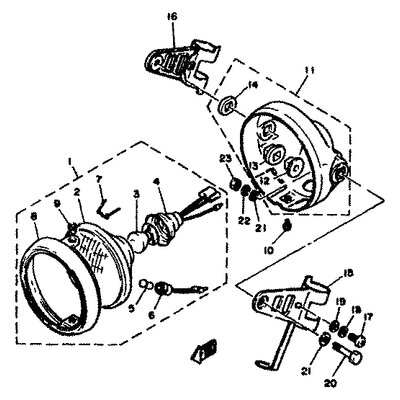 STUTZE, SCHEINWERFER 1