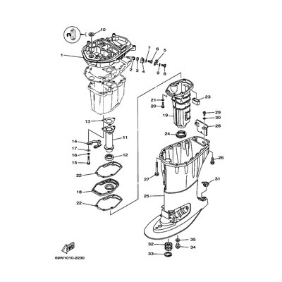 Yamaha Teil 69W411370094