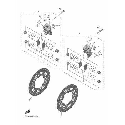 BREMSSATTEL KOMPL.(L)