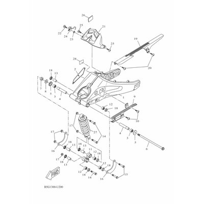 HALTER, BREMSSCHLAUCH