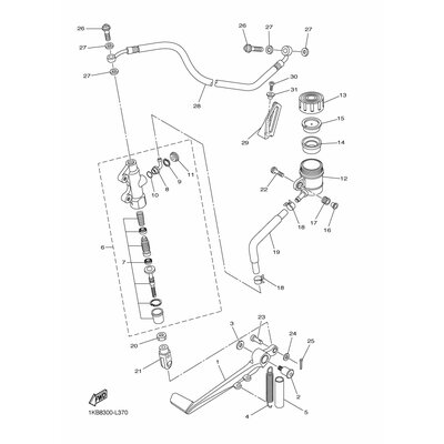 HOLDER, BRAKE HOSE