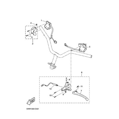 Yamaha Teil 5WWH399M0000