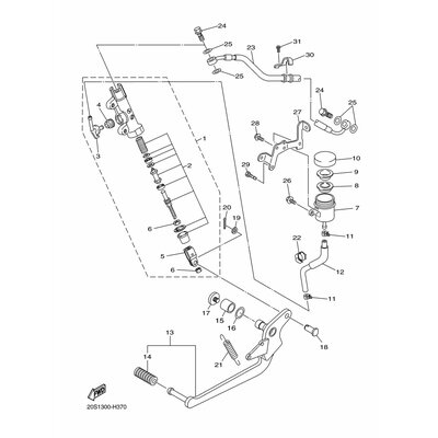 HALTER, BREMSSCHLAUCH