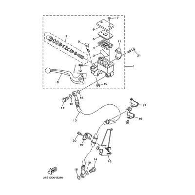 HALTER, BREMSSCHLAUCH