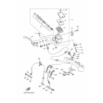 HALTER, BREMSSCHLAUCH 1