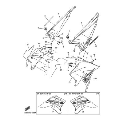 Yamaha Teil 3D72414K0000