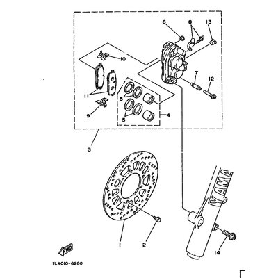 BREMSSATTEL KOMPL.