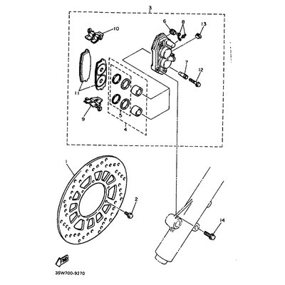 BREMSSATTEL KOMPL.(L)