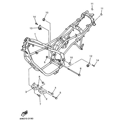 BOLT, FLANGE (5H0)