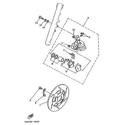 BREMSSATTEL KOMPL.