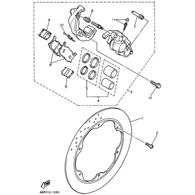 BREMSSATTEL KOMPL.(L)