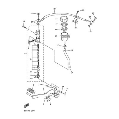 HALTER, BREMSSCHLAUCH