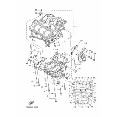 BOLT, CRANKCASE