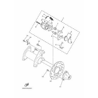 HALTER, BREMSSCHLAUCH 2