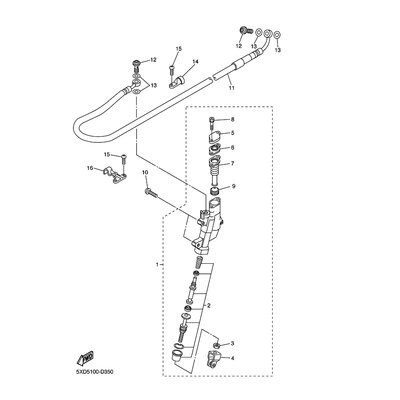 HALTER, BREMSSCHLAUCH 2