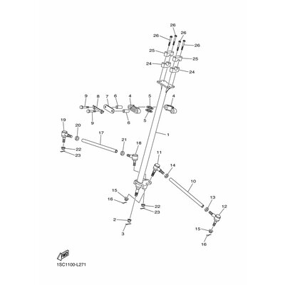 Yamaha Teil 1SCF38410000