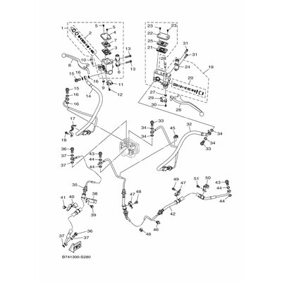 HALTER, BREMSSCHLAUCH