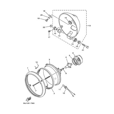 RINGKRANZ, SCHEINWERFER