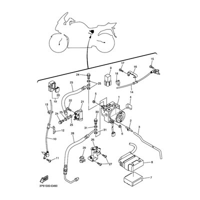 Yamaha Teil 3P62584E0000