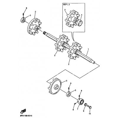 WHEEL, SPROCKET 2