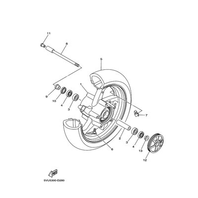 CAST WHEEL, FRONT